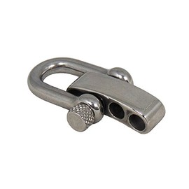 (3) Type-III Silver Adjustable Stainless Steel Shackle for Paracord Bracelets