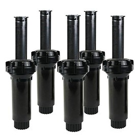 Toro 53462 5-Pack, 570 Series 3" 15' Half Nozzle Pop-Up Sprinkler, Black