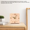 ZONJIE Wood Desk Clock - Silent Non Ticking Silent Clock,