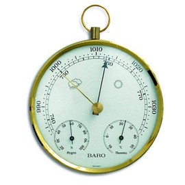 TFA 20.3006.32 Baro-Thermo-Hygrometer in Housing with Brass Ring