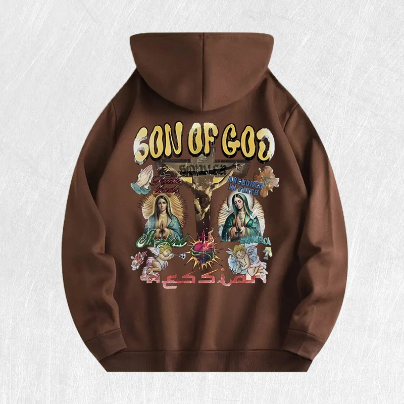 Son of God Graphic Hoodie 100% Cotton US Warehouse 6