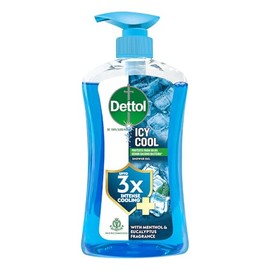 Dettol Icy Cool Body Wash, Shower Gel with Salicylic Acid, Menthol Fresh, 500ml Pump Dispenser