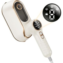 Travel Steamer Iron for Clothes with LCD Display, 1200W Portable Handheld Steamer Iron 4Mode 10S Fast Heating Powerful Wrinkle Remover, Garment Steamer for Home, Dorm, Travel, Office