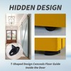 4Pack Black Floor Guide for Sliding Barn Door Hardware T