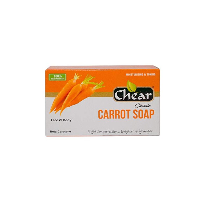 Chear Carrot Cleansing Soap 150g - Fight Imperfections, Brighter, Toning,