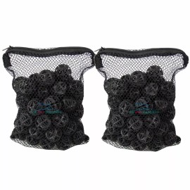 AQUANEAT Aquarium 1" Bio Balls 100pcs FREE Mesh Bag Filter Media Wet/Dry Koi Fish Pond - 600pcs (12 bags)
