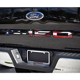 Eurosport Daytona- Compatible with 2018-2020 Ford F150, Rear Bumper Letters (USA Flag- Full Color)