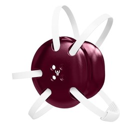 Great Call Athletics | Wrestling Classic Headgear Earguard | Adult Grappling Head Gear | Adjustable Ear Guards White Straps (Maroon w/ White Straps)