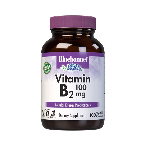 BlueBonnet Bluebonnet Nutrition Vitamin B2 100 mg, For Cardiovascular and