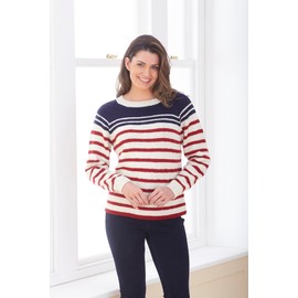 King Cole Ladies Double Knitting Pattern Womens Raglan & Coloured Sweater (6264)