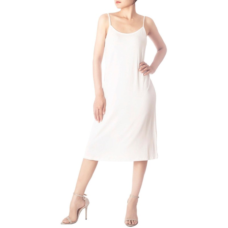 iB-iP Women's Modal Cozy Knee Length Spaghetti Strap Full Slip,