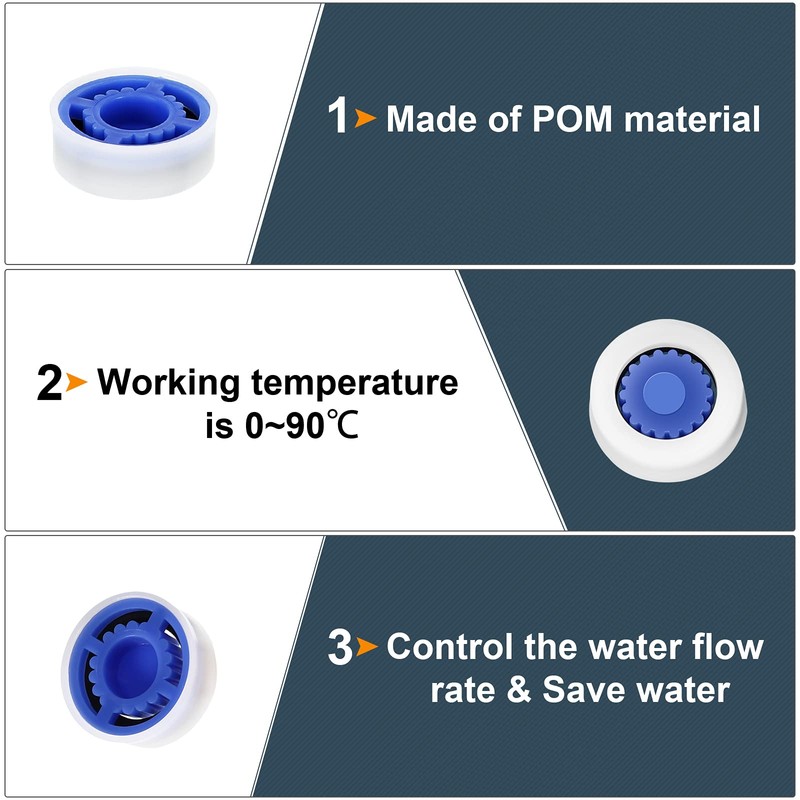 Patelai 10 Pcs Shower Flow Restrictors Water Limiter, 14.6 x