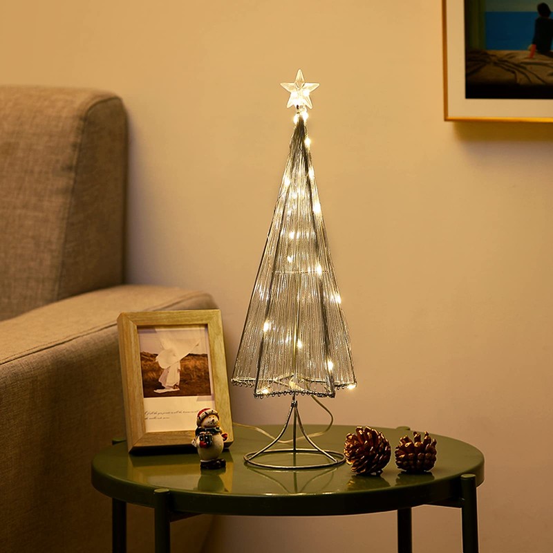 Christmas Tree, Lewondr Christmas Tree Light, Tabletop, Christmas Decoration, Christmas