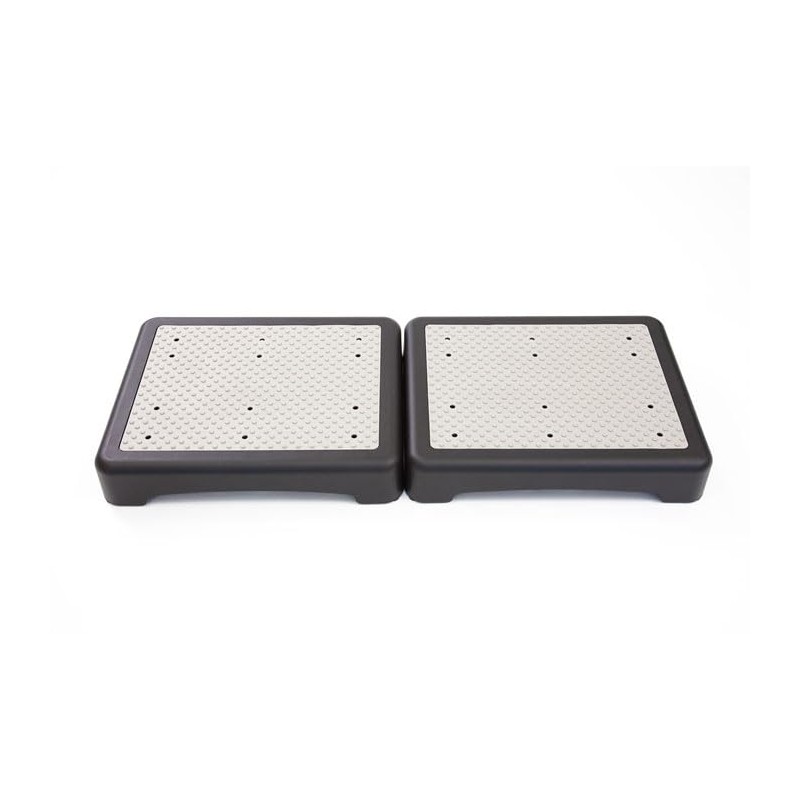 The Ramp People Plastic Half Step 9cm Anti Slip Black/Grey