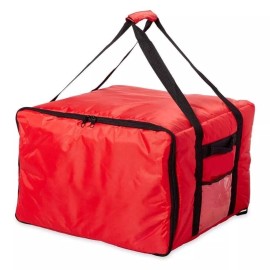 Unbranded STAIN / WATER RESISTANT Insulated Food Delivery Bag/ CATERING BAG.RED._