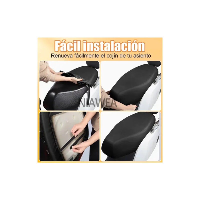 2pz Funda Asiento Impermeable Con Protección Solar Para Moto