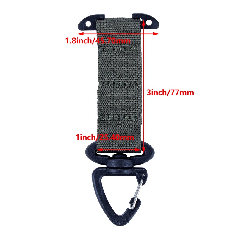 JX Tacfancier Molle Glove Clip T-Mount Swivel Hook, Tactical Key
