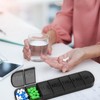 Pill Box Weekly Tablet Organizer Box 7 Day Portable Storage