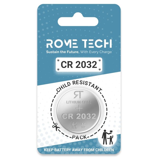 Rome Tech CR2032 Batterie Replacement Compatible with Garage Stop ‎56151-567,