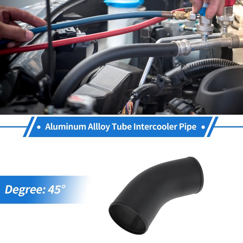 HEROFFIX 5" OD 45 Degree Bend 6064 Aluminum Alloy Tube