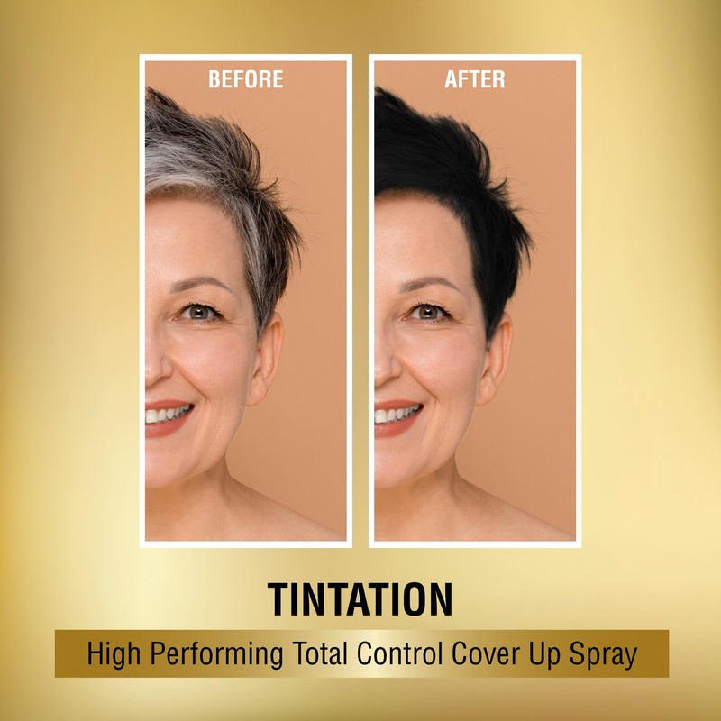 Red by Kiss Tintation Temporary Hair Color Spray, Instant Gray