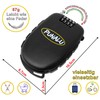 Punalu Compact, Lightweight Ski Lock, Bicycle Lock with 4-Digit Combination