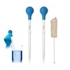 Pack of 2 Glass Dropper Pipettes 10 ml, with Glass