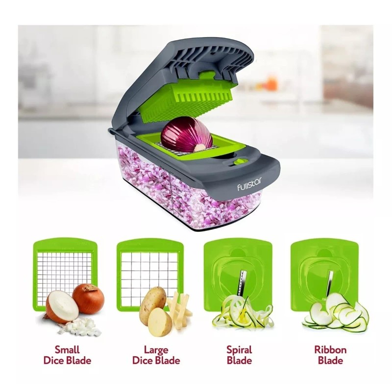 Fullstar Picador De Verduras, Cortador De Verduras- 4 Cuchil