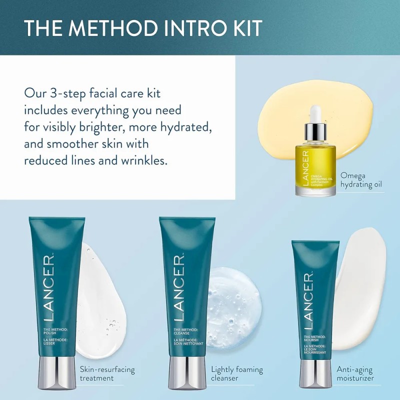 Lancer Skincare The Method - Kit De Introducción, Exfoliante