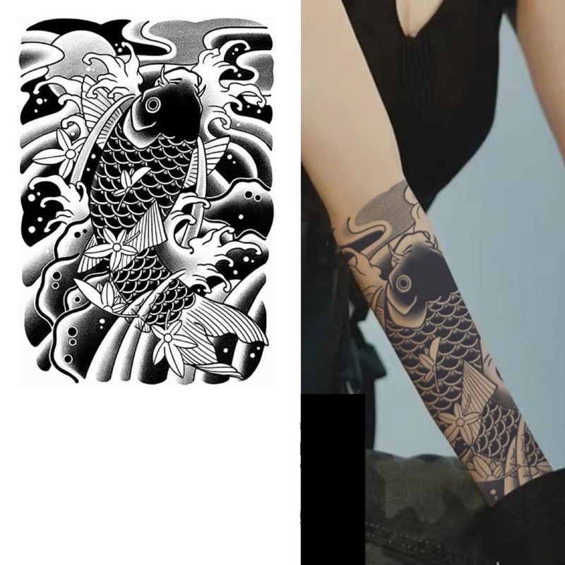 Jagua Tattoo Stickers, 2 Weeks Disappearing Tattoos Set of 2