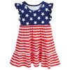 MINDSHELF Girls American Flag Dress Toddler Kids 4th of July