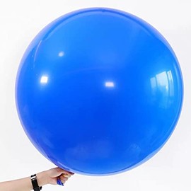 36 Inch Giant Balloons Blue, Large Latex Helium Balloons for Party Decoration, Pack of 6