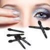 YFFSFDC 100pcs Black Eyeshadow Brush Double Sponge Tip Disposable Makeup