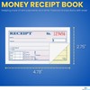 1InTheOffice Money Rent Receipt Book, 2 Part Carbonless, 2.75" x