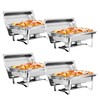 SUPER DEAL Newest 4 Pack 8QT Food Warmer, Rectangular Chafing