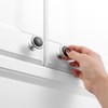 KOOFIZO Black and Chrome Cabinet Knobs, 10-Pack Round Cabinet Pulls
