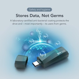 Silicon Power 64GB USB 3.2 Gen 1 Type-C Mini Flash Drive - Deep Blue, OTG Thumb Drive Pen Drive Memory Stick, Mobile C07 Series