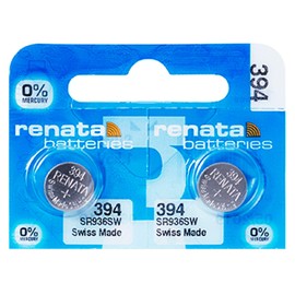 2 X Renata Button Cell Silver-Oxide Battery 394
