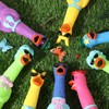 Suilung 8 Pcs Rubber Chicken Dog Toy Large Squeaky Rubber