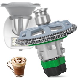 Milk Frother Attachment Suitable for Thermomixer TM5 TM6, Milk Frothing Parts for Cooking Robots, Stainless Steel Milk Frother Accessories Compatible with Vorwerk Thermomixer Food Processor