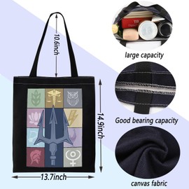 ENSIANTH Camp Half Blood Inspired Gift PJO Movie Fan Gift Greek Mythology Shopping Bag Percy Book Lover Gift (PJO owl B bag)