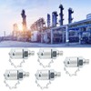 5Pcs Hydraulic Testing Adapter Thread Test Coupling Connectors Pressure Measuring