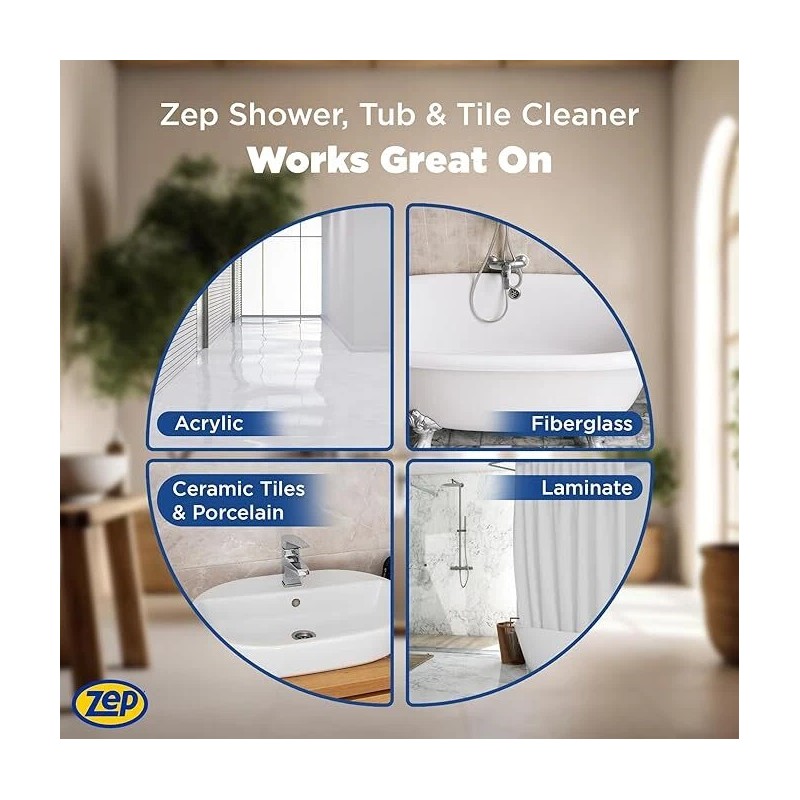 Zep Shower, Tub and Tile Cleaner 32-fl oz Bathtub Cleaning