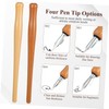 OHPHCALL Solid Wood Dip Pen Set Fountain Pen Calligraphy Writing