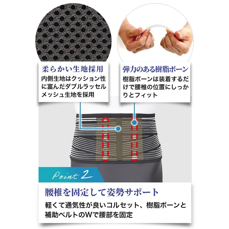 Dr.magico Lumbar Corset Standard Black LL