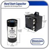 Appli Parts Hard Start kit for air conditioner includes Capacitor
