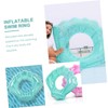 WHAMVOX Inflatable Pool Float Thickened Adult Swimming Glitter Design for