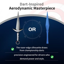 Dart-Shaped Car Antenna-Toppers for SUV/Truck/Jeep for Ford F150 F-150 2009-2024 2025, Ford F150 Accessories, Truck Car F250 F350 Replacement-7.8inch(Blue)