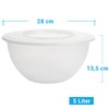 Centi Set of 2 Salad Bowls with Lid 5 Litre