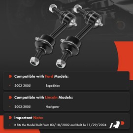 A-Premium 2 x Rear Sway Bar Links Stabilizer Bar Links, Compatible with Ford Expedition & Lincoln Navigator, 2002-2005